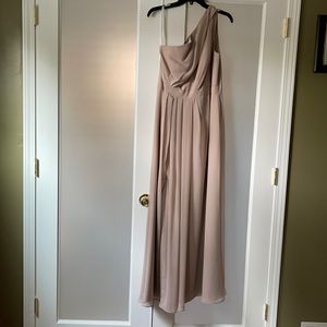 David’s Bridal Beige Bridemaid Dress 12